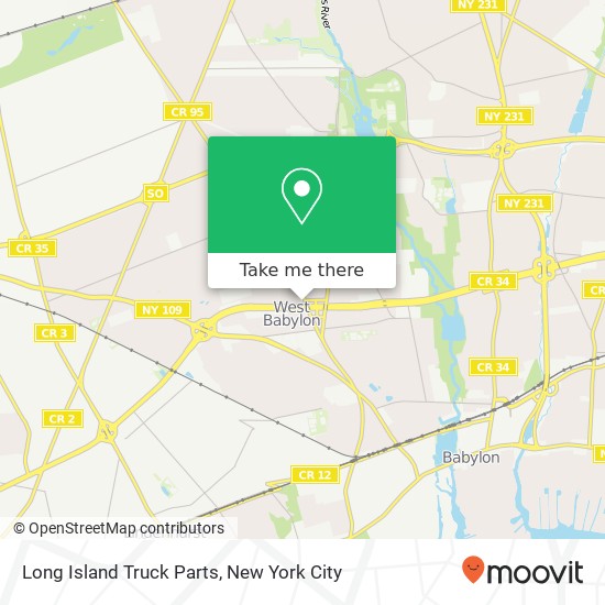 Mapa de Long Island Truck Parts