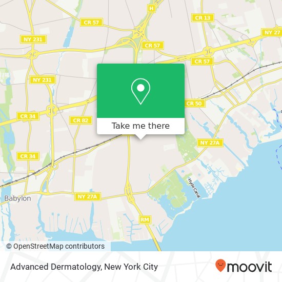 Mapa de Advanced Dermatology