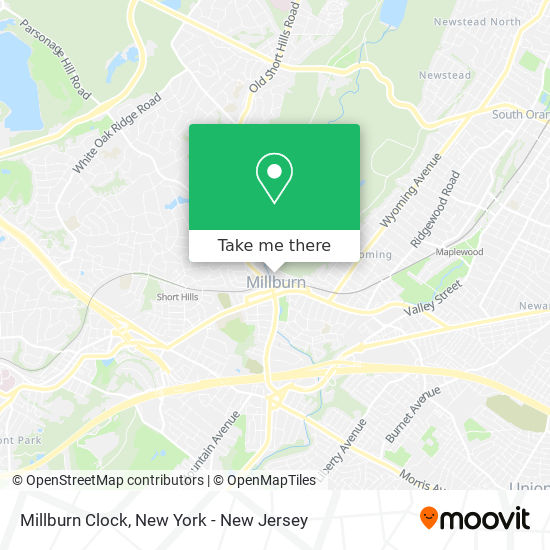 Mapa de Millburn Clock