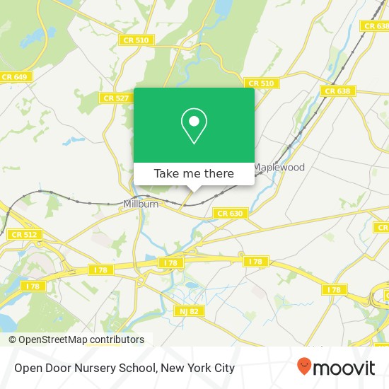 Mapa de Open Door Nursery School