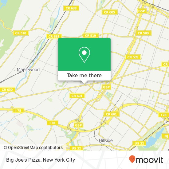Mapa de Big Joe's Pizza