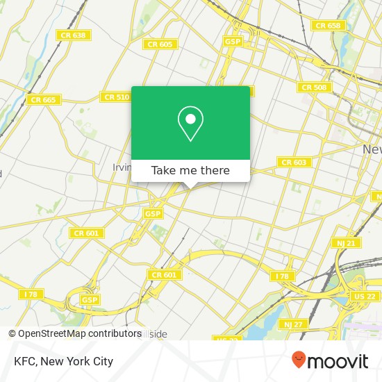 KFC map