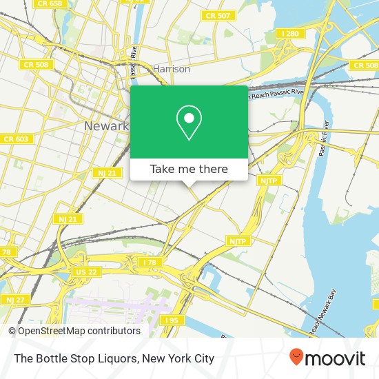 The Bottle Stop Liquors map