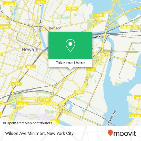 Mapa de Wilson Ave Minimart
