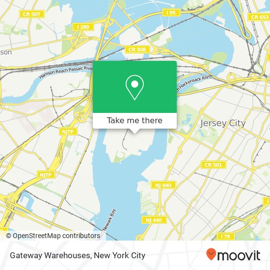 Mapa de Gateway Warehouses