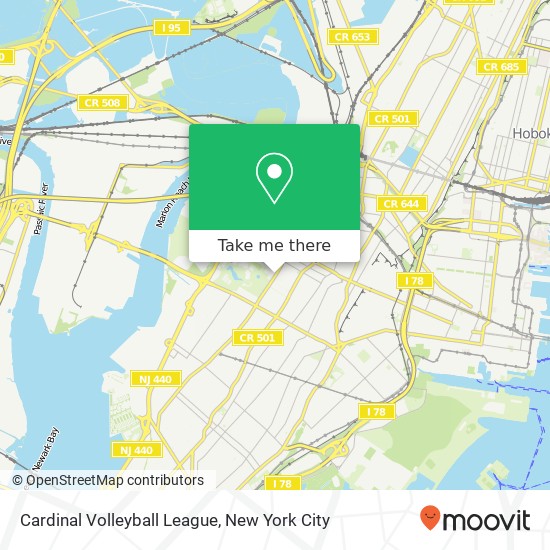 Mapa de Cardinal Volleyball League