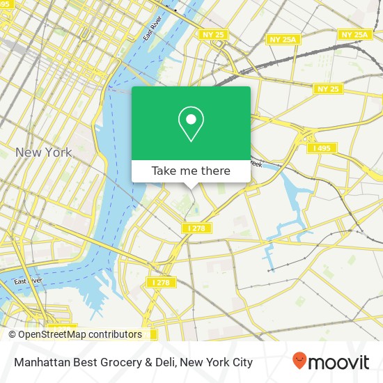 Manhattan Best Grocery & Deli map