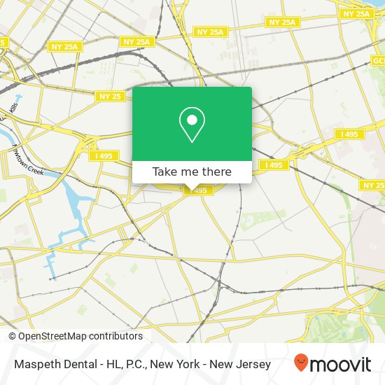 Mapa de Maspeth Dental - HL, P.C.