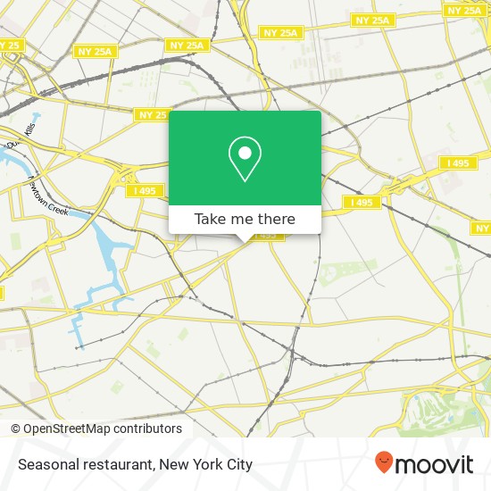 Seasonal restaurant map