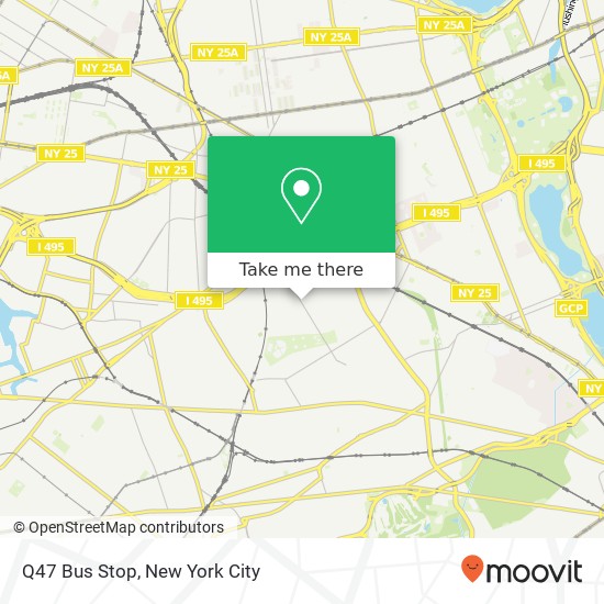 Mapa de Q47 Bus Stop