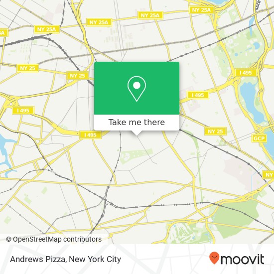 Andrews Pizza map