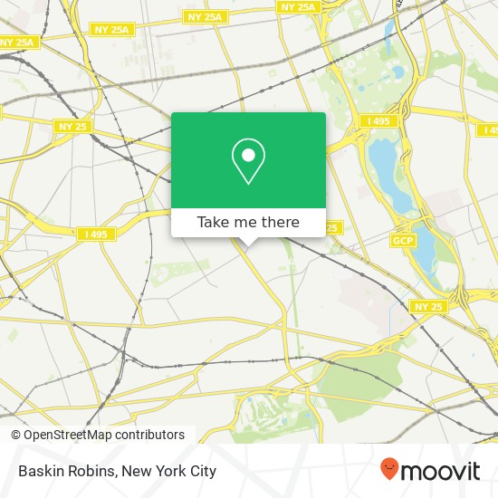 Baskin Robins map