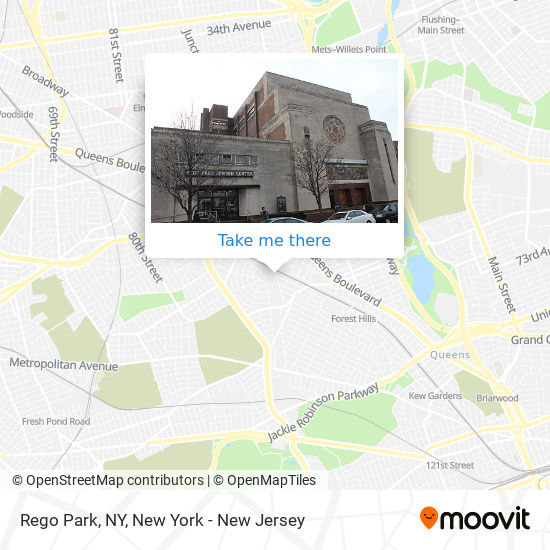 Rego Park, NY map