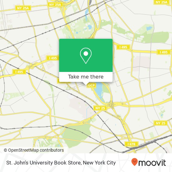 St. John's University Book Store map