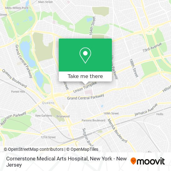 Mapa de Cornerstone Medical Arts Hospital