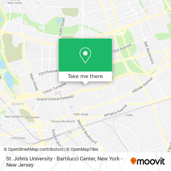 St. John's University - Bartilucci Center map