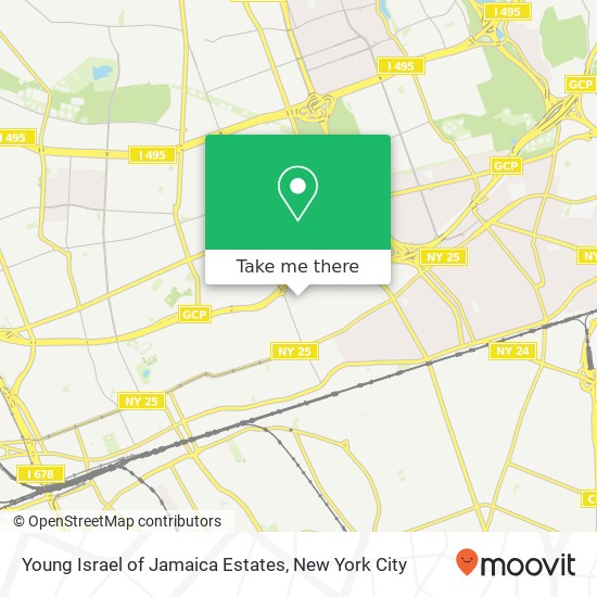 Young Israel of Jamaica Estates map