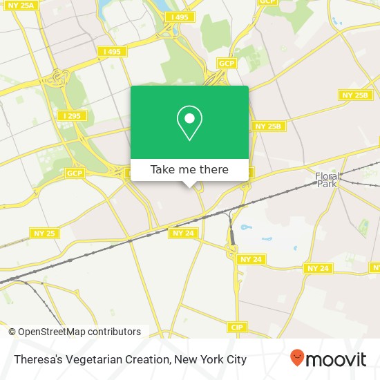 Theresa's Vegetarian Creation map