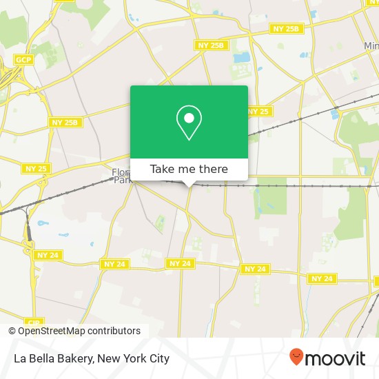 La Bella Bakery map