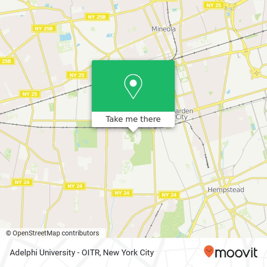 Adelphi University - OITR map