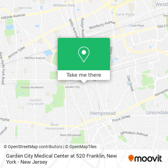 Mapa de Garden City Medical Center at 520 Franklin