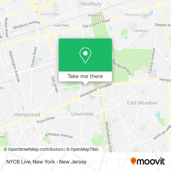 Mapa de NYCB Live