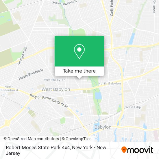 Mapa de Robert Moses State Park 4x4