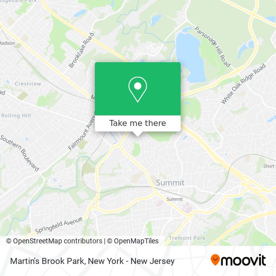 Mapa de Martin's Brook Park