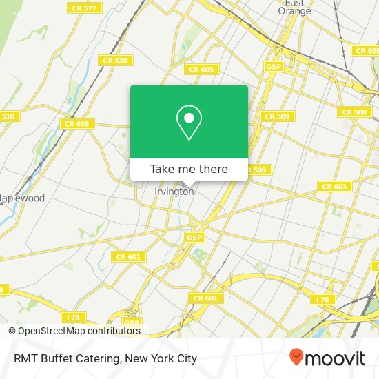 RMT Buffet Catering map