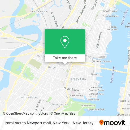 immi bus to Newport mall map