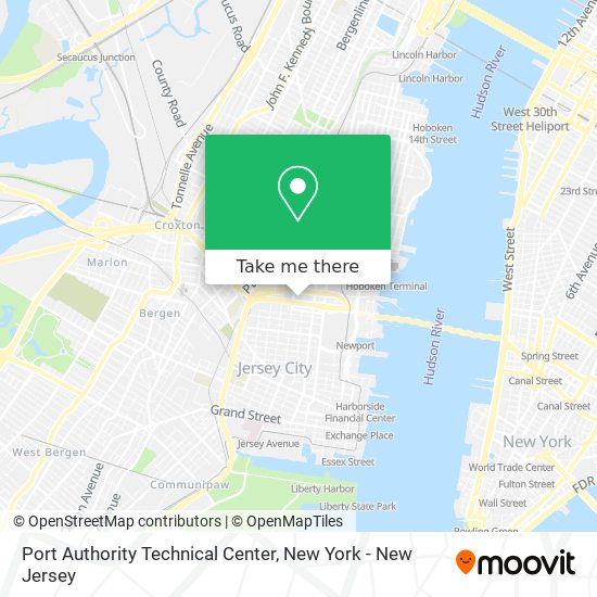 Port Authority Technical Center map