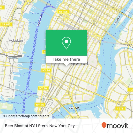 Beer Blast at NYU Stern map