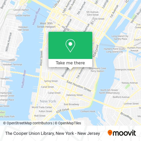 The Cooper Union Library map