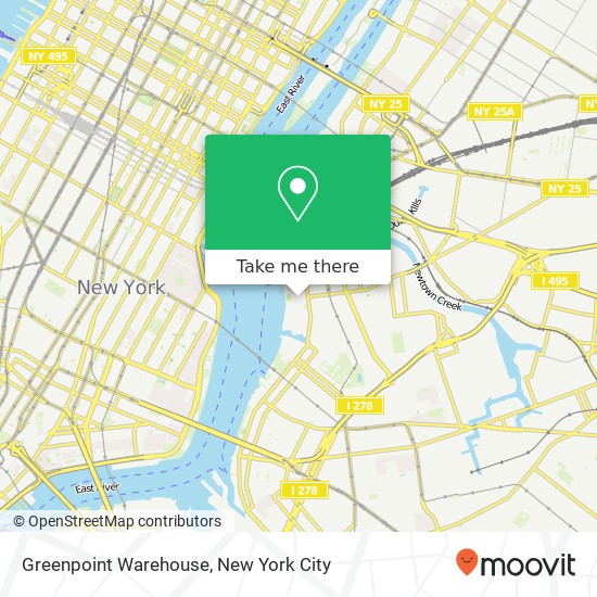 Greenpoint Warehouse map
