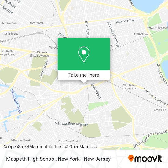 Maspeth High School map