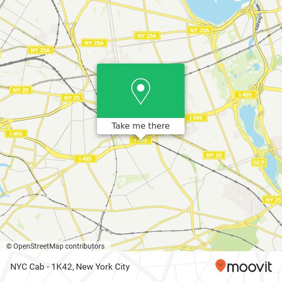NYC Cab - 1K42 map