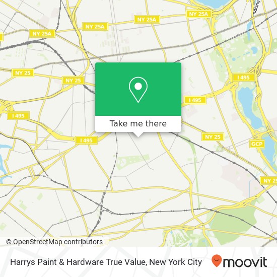 Mapa de Harrys Paint & Hardware True Value