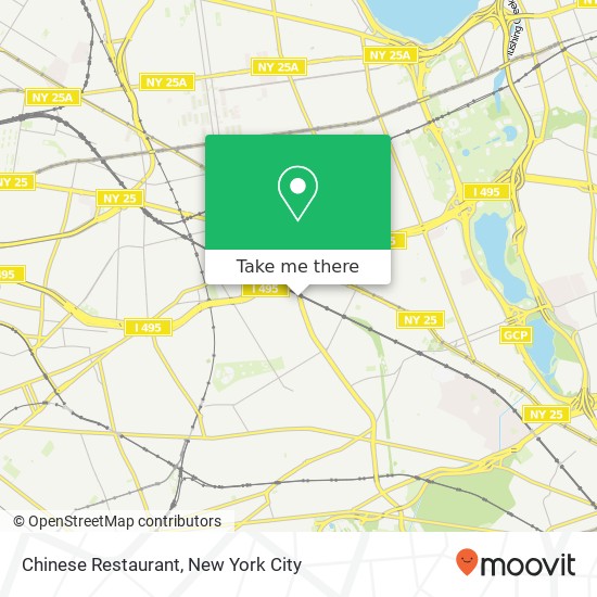 Chinese Restaurant map