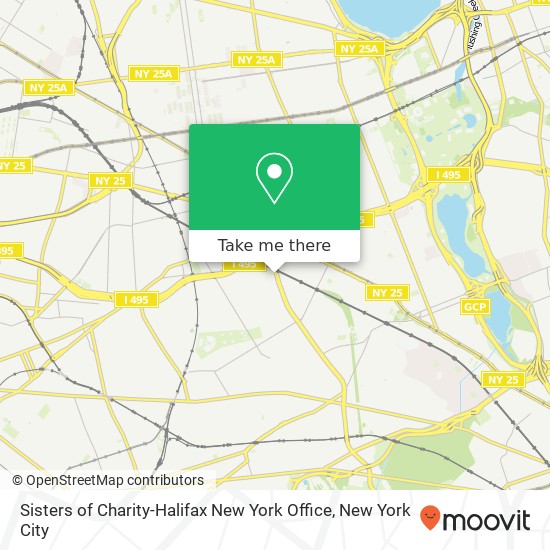 Sisters of Charity-Halifax New York Office map