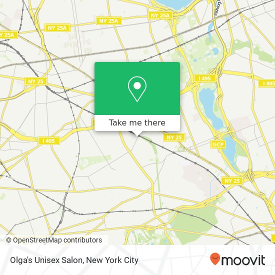 Mapa de Olga's Unisex Salon