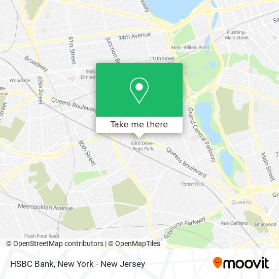 HSBC Bank map