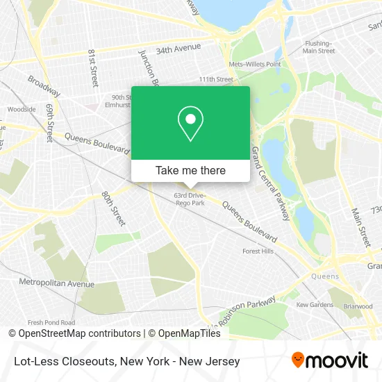 Lot-Less Closeouts map