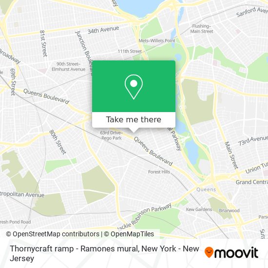 Thornycraft ramp - Ramones mural map