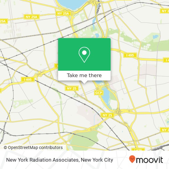 New York Radiation Associates map