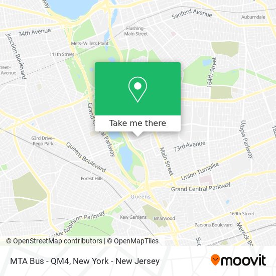 MTA Bus - QM4 map