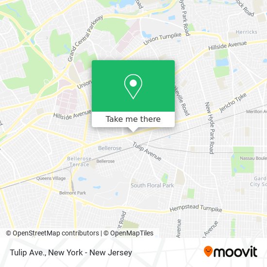 Tulip Ave. map