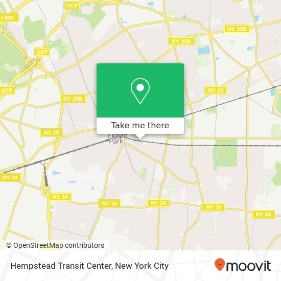 Hempstead Transit Center map