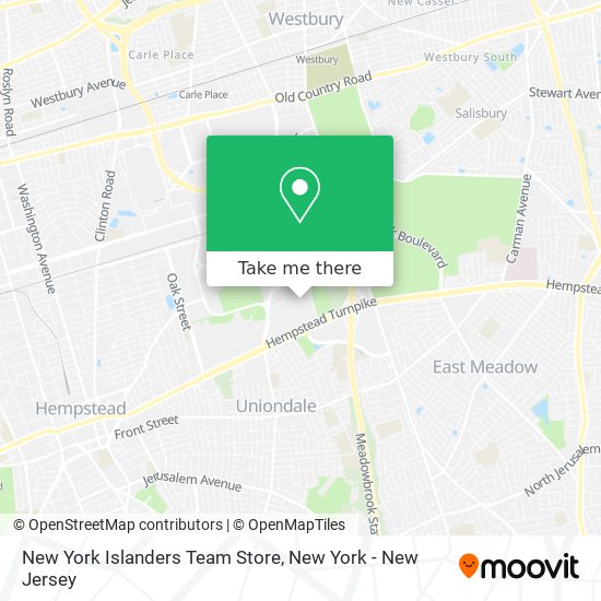 New York Islanders Team Store map