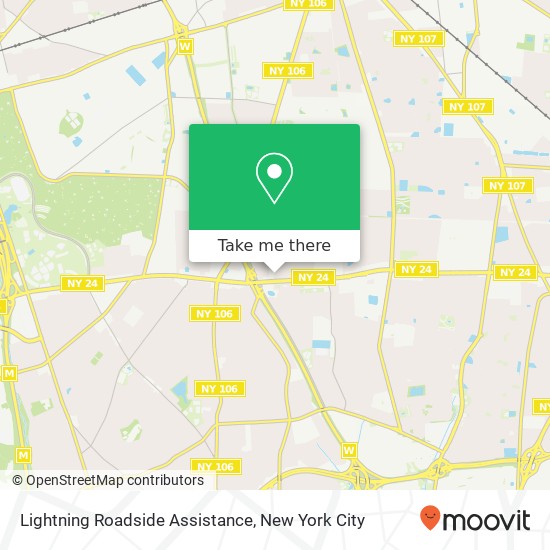 Mapa de Lightning Roadside Assistance