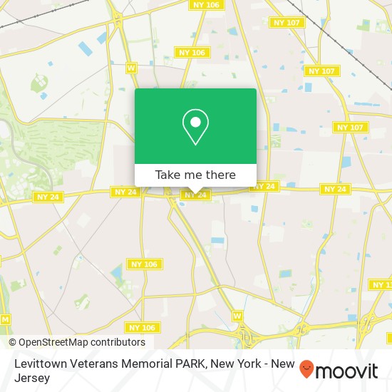 Levittown Veterans Memorial PARK map